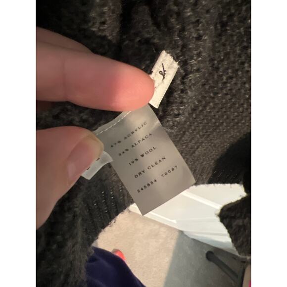 Ann Taylor Wool Alpaca Blend Knit Cardigan – Size Small – Gray - Picture 4 of 5